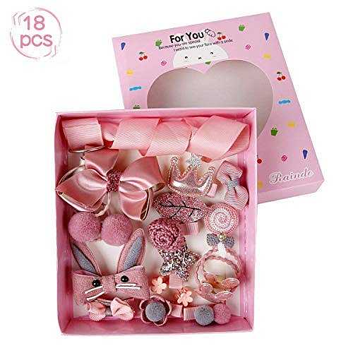 18Pcs Girls Headwear Accessory Hair Clip Set With Gift Box 