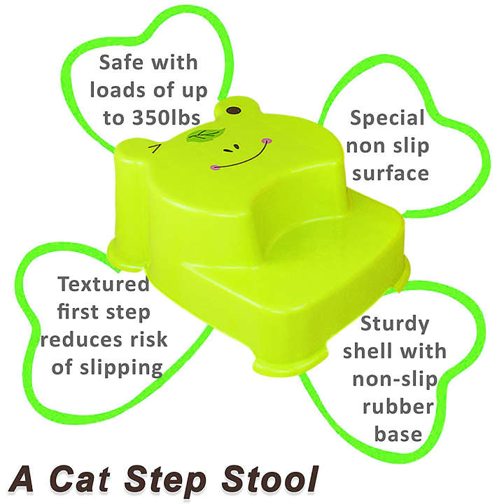 Foot Stool Is Suitable For Children's Bathroom, Toilet Training, Kitchen And Non-Slip Footstool