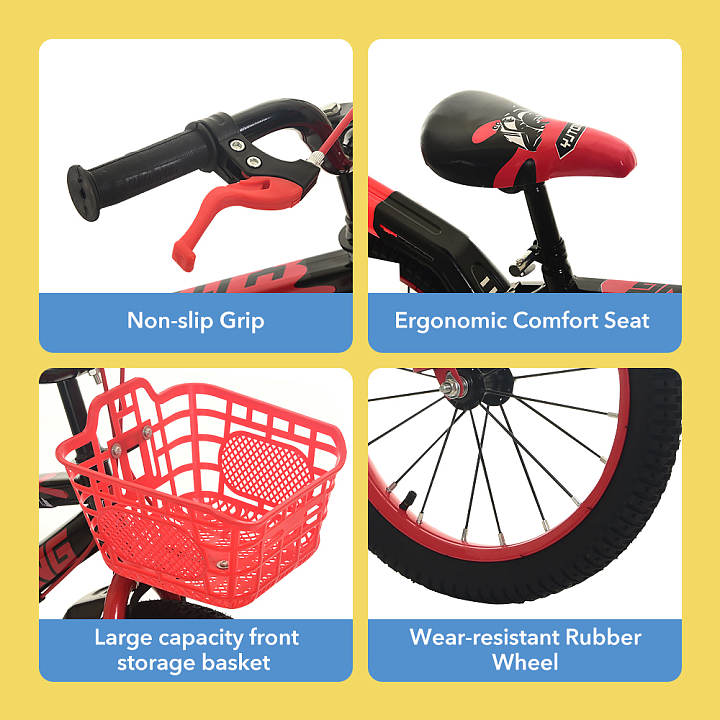 16 Inches Red  Kids Bike Cycle for 4 to 6 Years Old